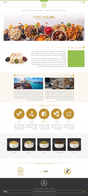 طراحی سایت زرین دانه دال